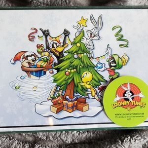 Looney Tunes Christmas Bugs Bunny Marvin Martian Tweety Holiday Cards Brand New